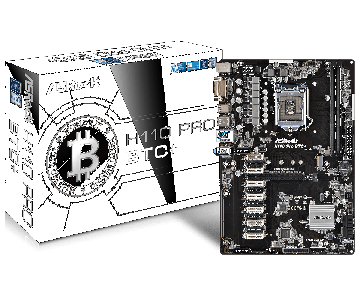 ASRock H110 Pro BTC+ 13x PCIe Mainboard Mining